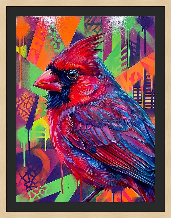 Vibrant Cardinal Portrait