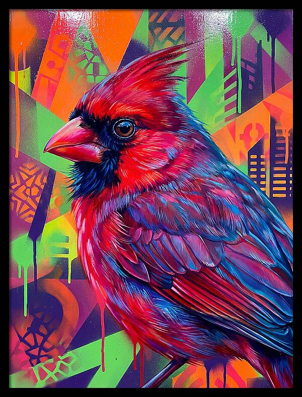 Vibrant Cardinal Portrait