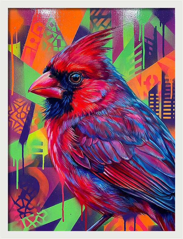Vibrant Cardinal Portrait