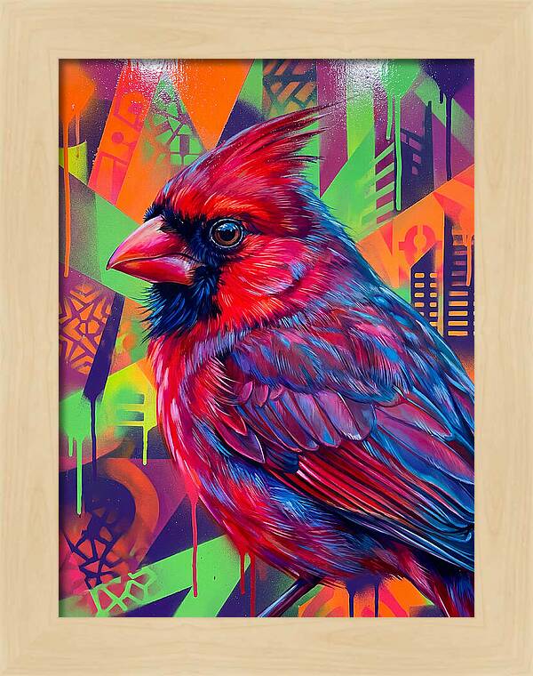 Vibrant Cardinal Portrait