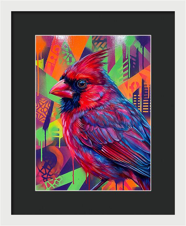 Vibrant Cardinal Portrait