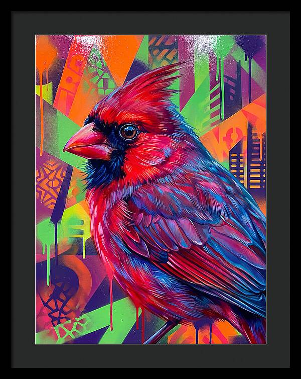 Vibrant Cardinal Portrait