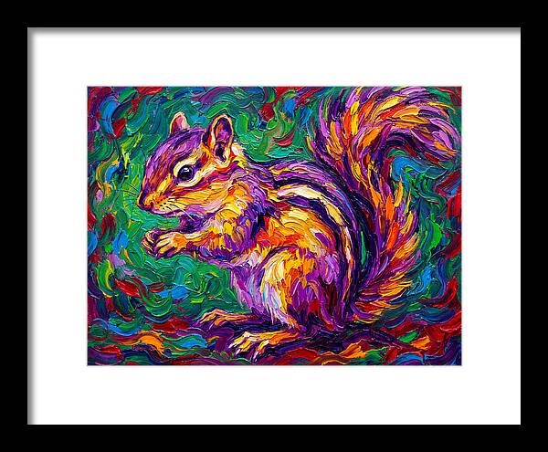 Vibrant Chipmunk Portrait