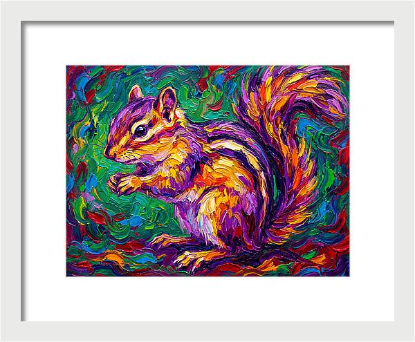 Vibrant Chipmunk Portrait