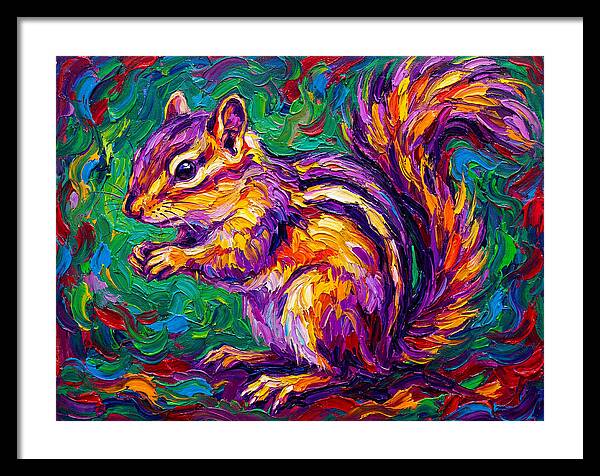 Vibrant Chipmunk Portrait