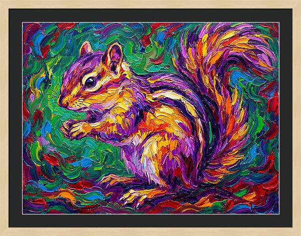 Vibrant Chipmunk Portrait