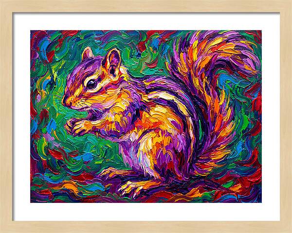 Vibrant Chipmunk Portrait
