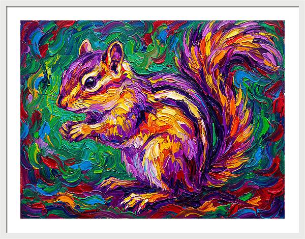 Vibrant Chipmunk Portrait