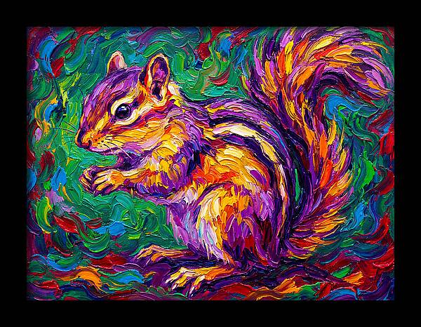 Vibrant Chipmunk Portrait