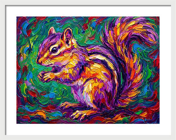 Vibrant Chipmunk Portrait