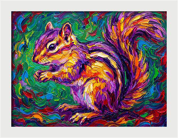 Vibrant Chipmunk Portrait