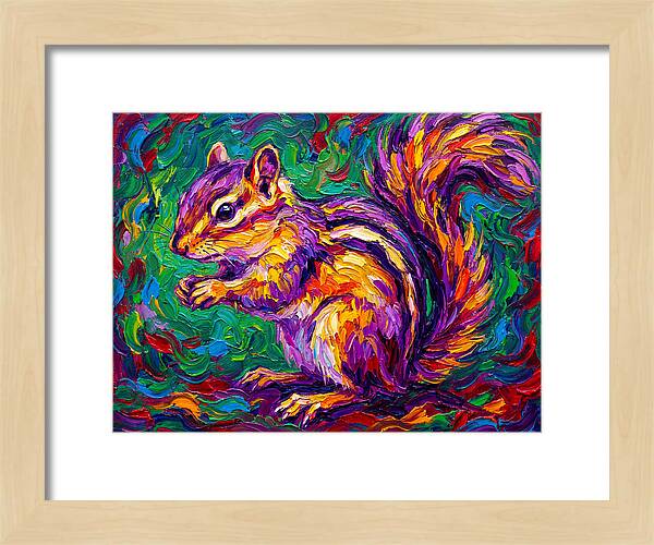 Vibrant Chipmunk Portrait