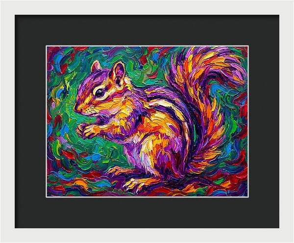Vibrant Chipmunk Portrait