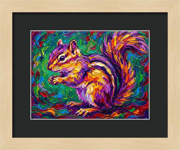 Vibrant Chipmunk Portrait