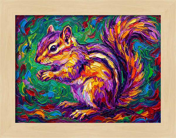 Vibrant Chipmunk Portrait