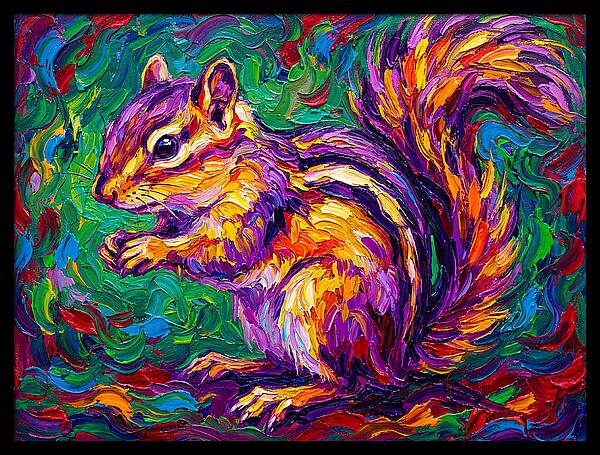 Vibrant Chipmunk Portrait