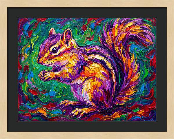 Vibrant Chipmunk Portrait
