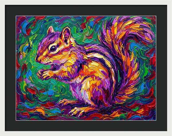 Vibrant Chipmunk Portrait
