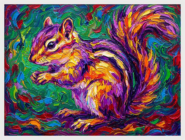 Vibrant Chipmunk Portrait