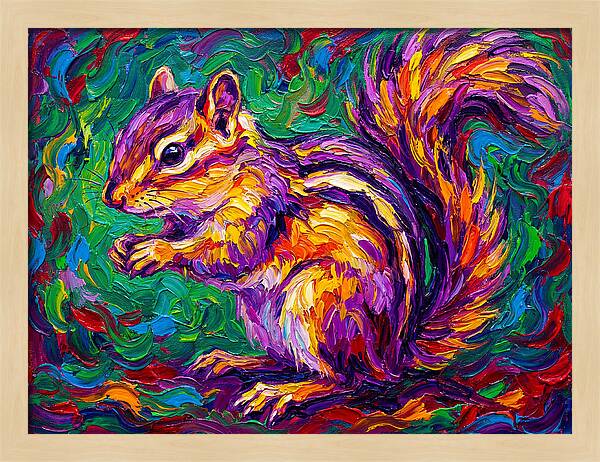 Vibrant Chipmunk Portrait
