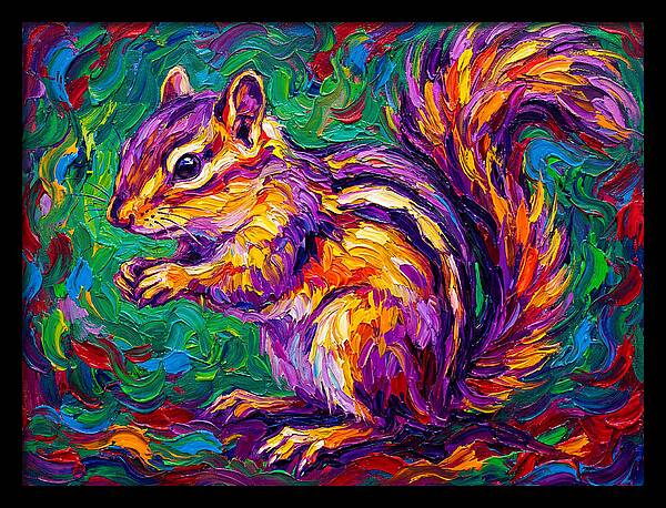 Vibrant Chipmunk Portrait