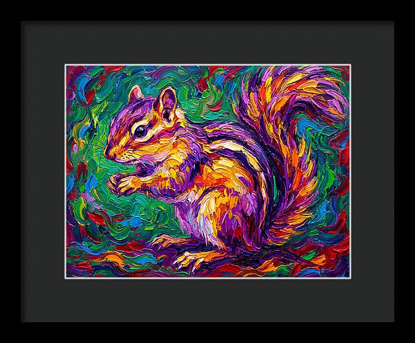 Vibrant Chipmunk Portrait