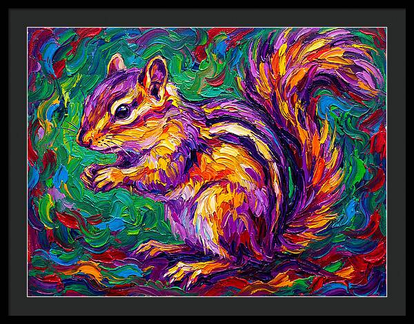 Vibrant Chipmunk Portrait