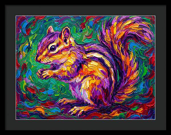 Vibrant Chipmunk Portrait