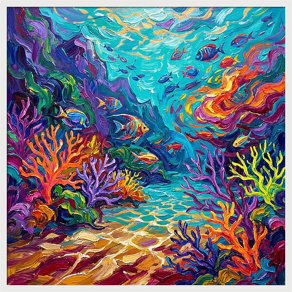 Vibrant Coral Reef Landscape