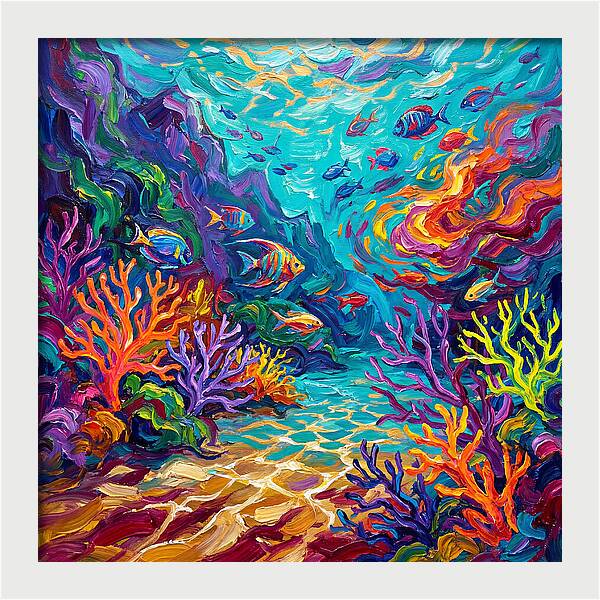 Vibrant Coral Reef Landscape