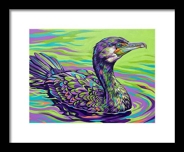 Vibrant Cormorant Reflection