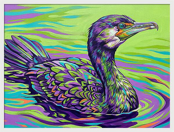Vibrant Cormorant Reflection