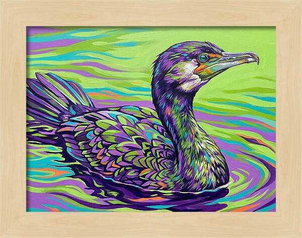 Vibrant Cormorant Reflection