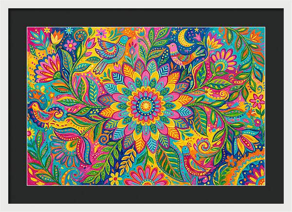 Vibrant Dahlia Garden