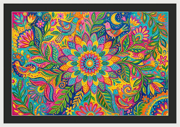 Vibrant Dahlia Garden