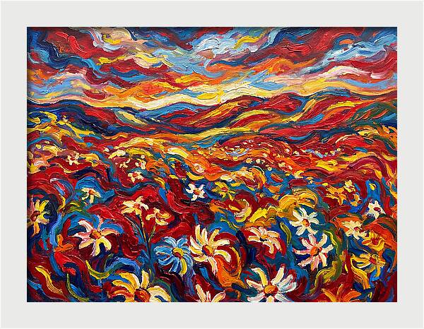 Vibrant Daisy Landscape