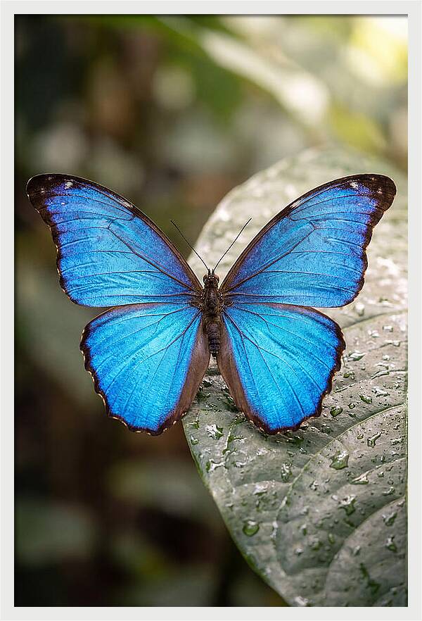 Vibrant Dance Of The Blue Morpho