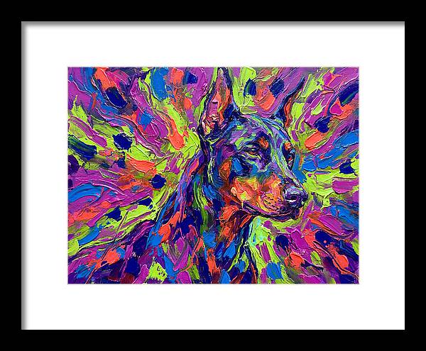 Vibrant Doberman Portrait