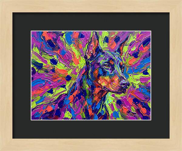 Vibrant Doberman Portrait
