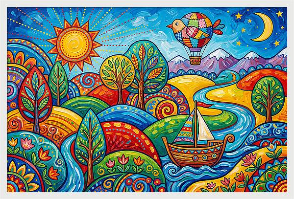 Vibrant Exploration Landscape