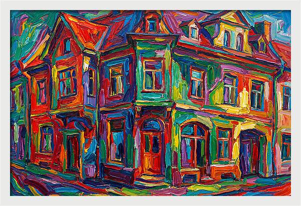 Vibrant Expressionist Building
