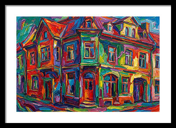 Vibrant Expressionist Building