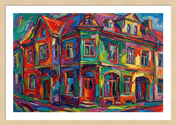 Vibrant Expressionist Building
