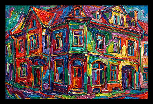 Vibrant Expressionist Building