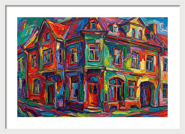 Vibrant Expressionist Building