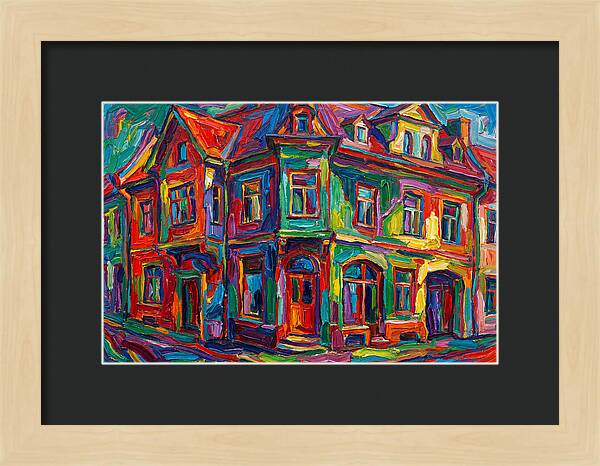 Vibrant Expressionist Building