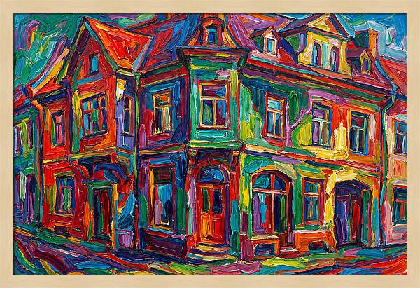 Vibrant Expressionist Building