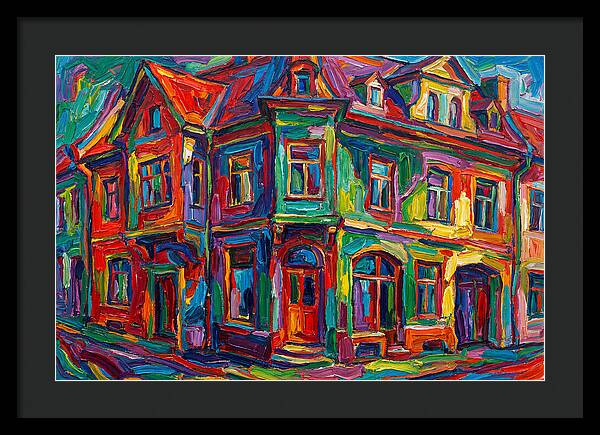 Vibrant Expressionist Building