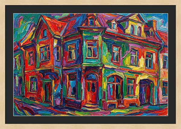 Vibrant Expressionist Building
