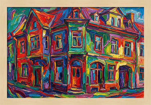 Vibrant Expressionist Building
